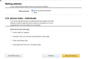U.S. person tests
